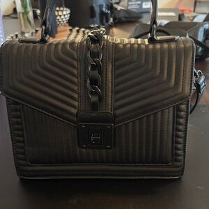 Elegant Black Quilted Handbag Aldo